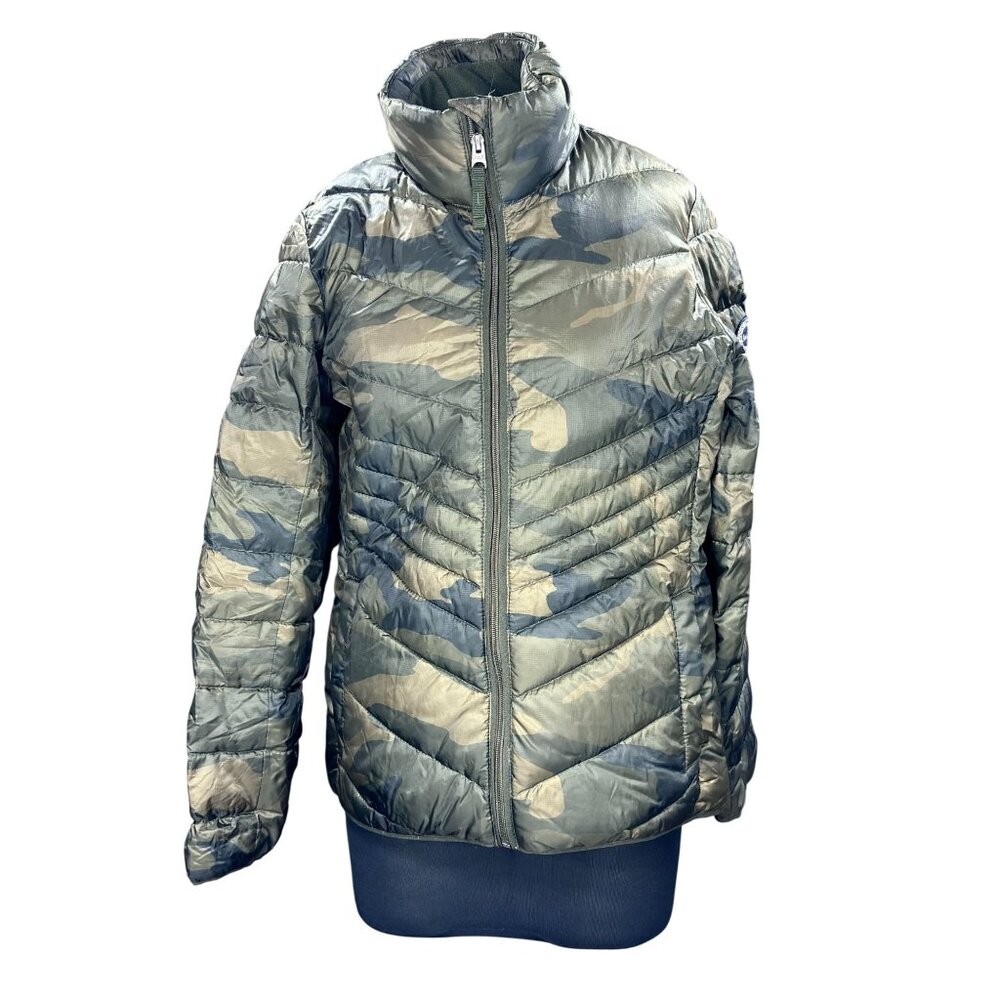 Abercrombie & Fitch Camo Puffer Jacket M Water & Wind Resistant Down Insulated G